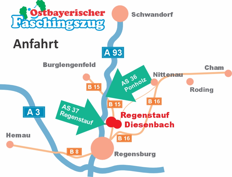 Anfahrt-Faschingszug- 2025